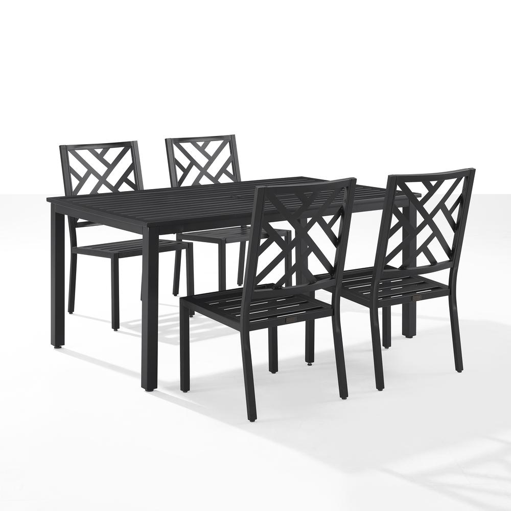 Locke 5Pc Outdoor Dining Set - Table & 4 Chairs. Picture 12