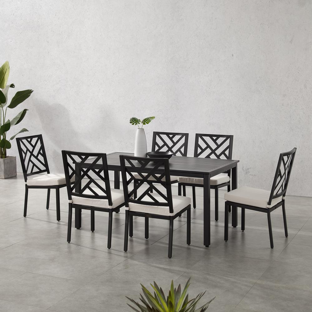 Locke 7Pc Outdoor Dining Set - Table & 6 Chairs. Picture 3