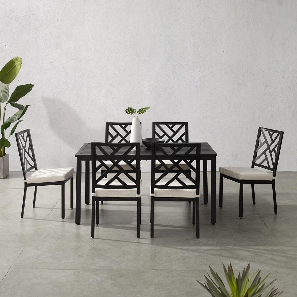 Locke 7Pc Outdoor Dining Set - Table & 6 Chairs. Picture 4