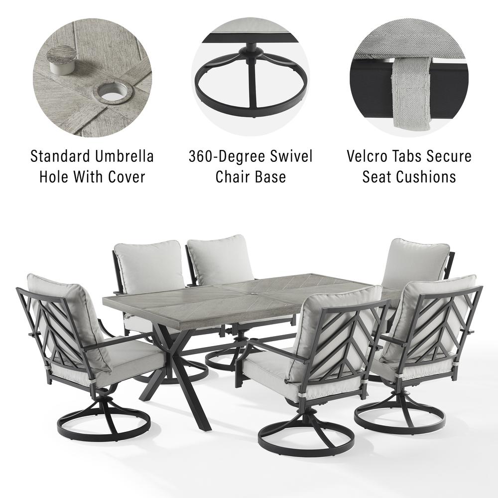 Otto 7Pc Outdoor Dining Set. Picture 10