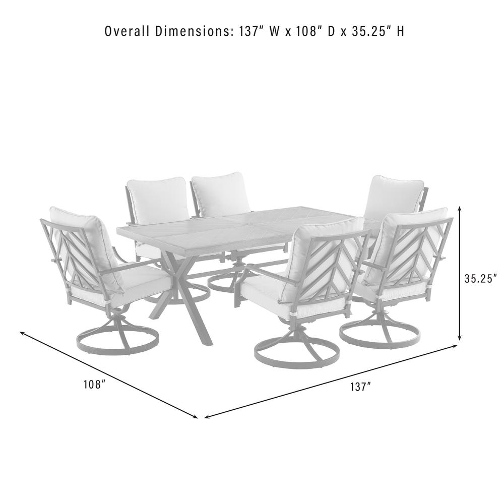 Otto 7Pc Outdoor Dining Set. Picture 7