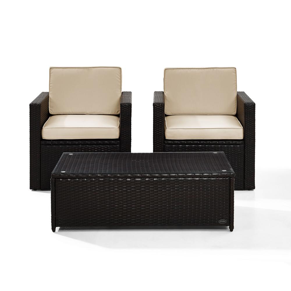 Palm Harbor 3Pc Wicker Outdoor Chair Set. Picture 4