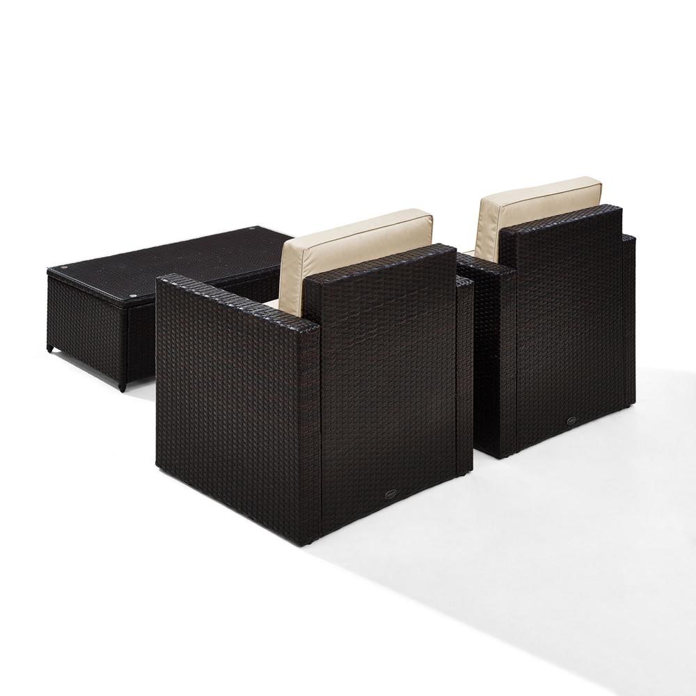 Palm Harbor 3Pc Wicker Outdoor Chair Set. Picture 5