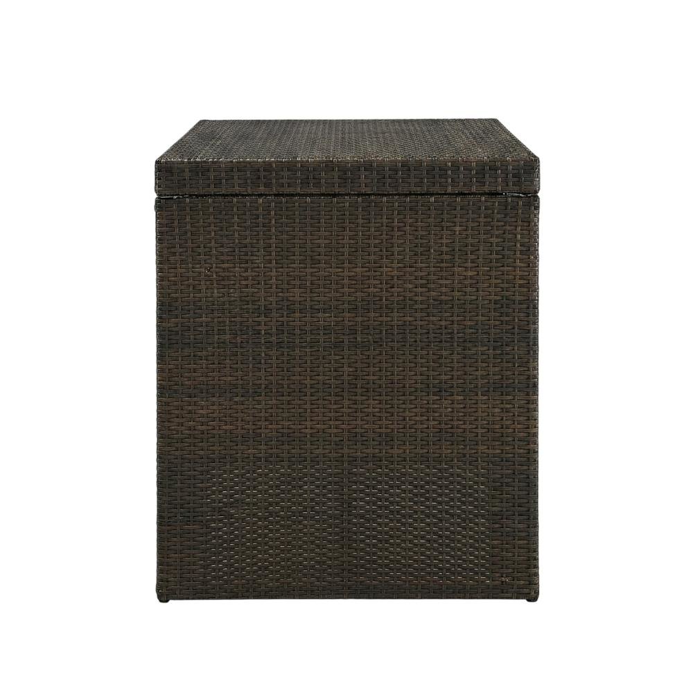 Counter Height Wicker Dining Set with 4 Stools and Table for Outdoor Use. Picture 5