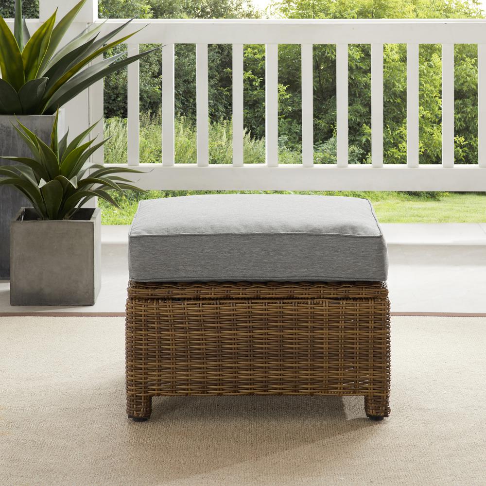 Bradenton Wicker Outdoor Ottoman. Picture 7