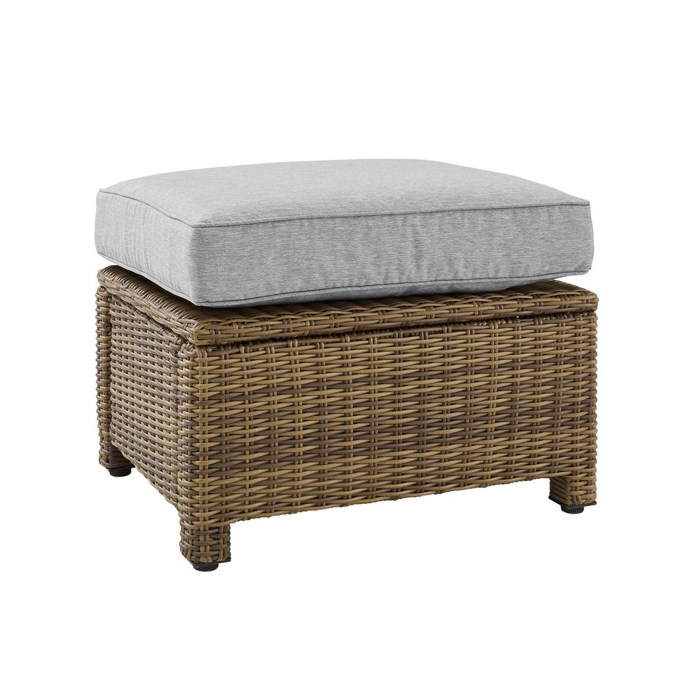 Bradenton Wicker Outdoor Ottoman. Picture 1