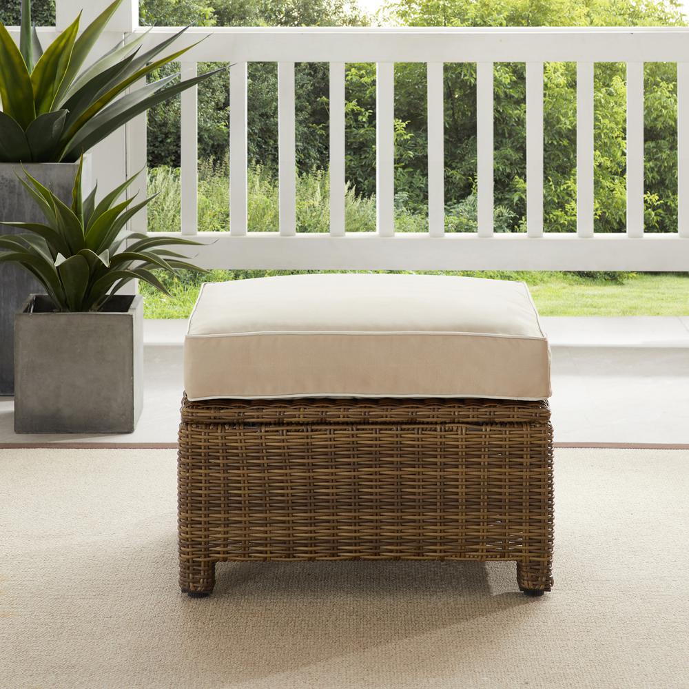 Bradenton Wicker Outdoor Ottoman. Picture 2