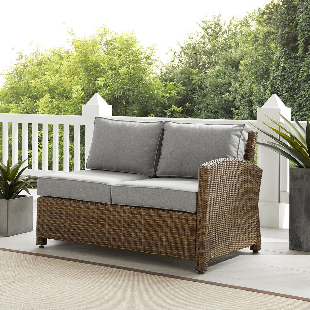 Bradenton Wicker Outdoor Sectional Right Side Loveseat. Picture 10
