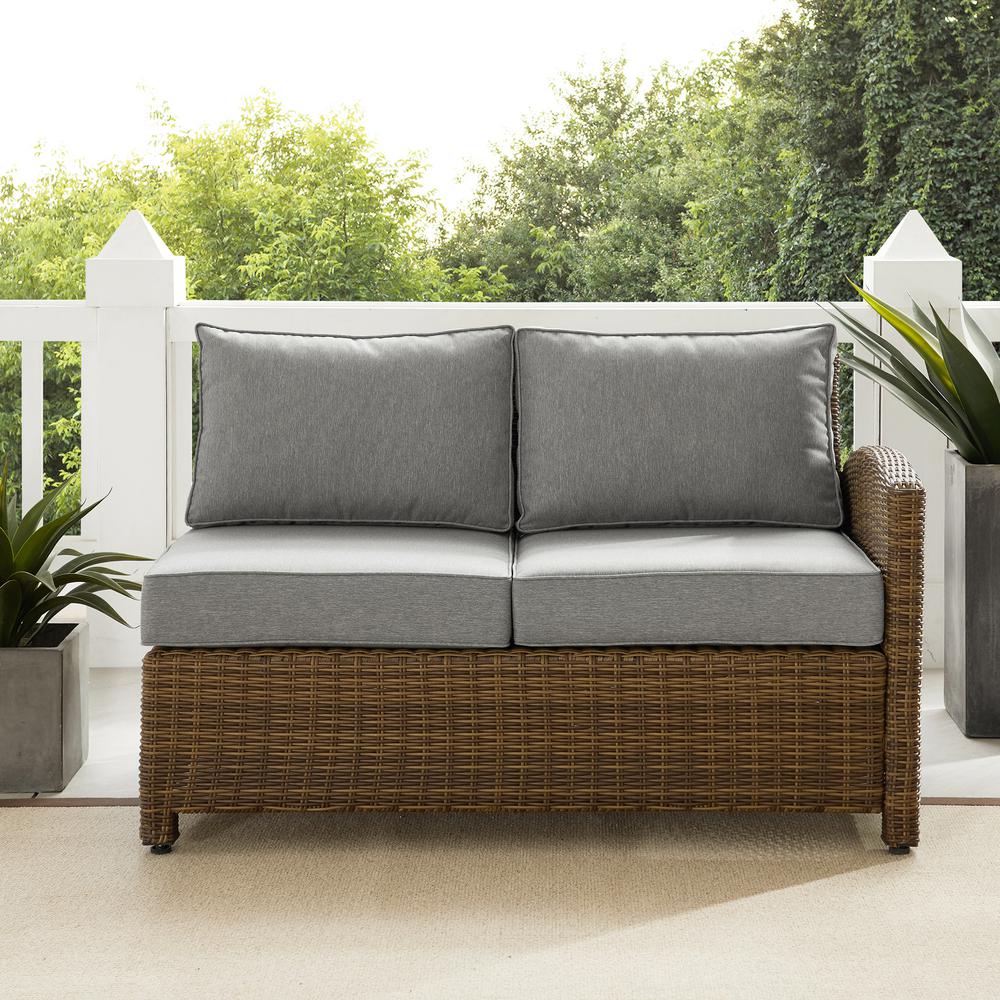 Bradenton Wicker Outdoor Sectional Right Side Loveseat. Picture 9