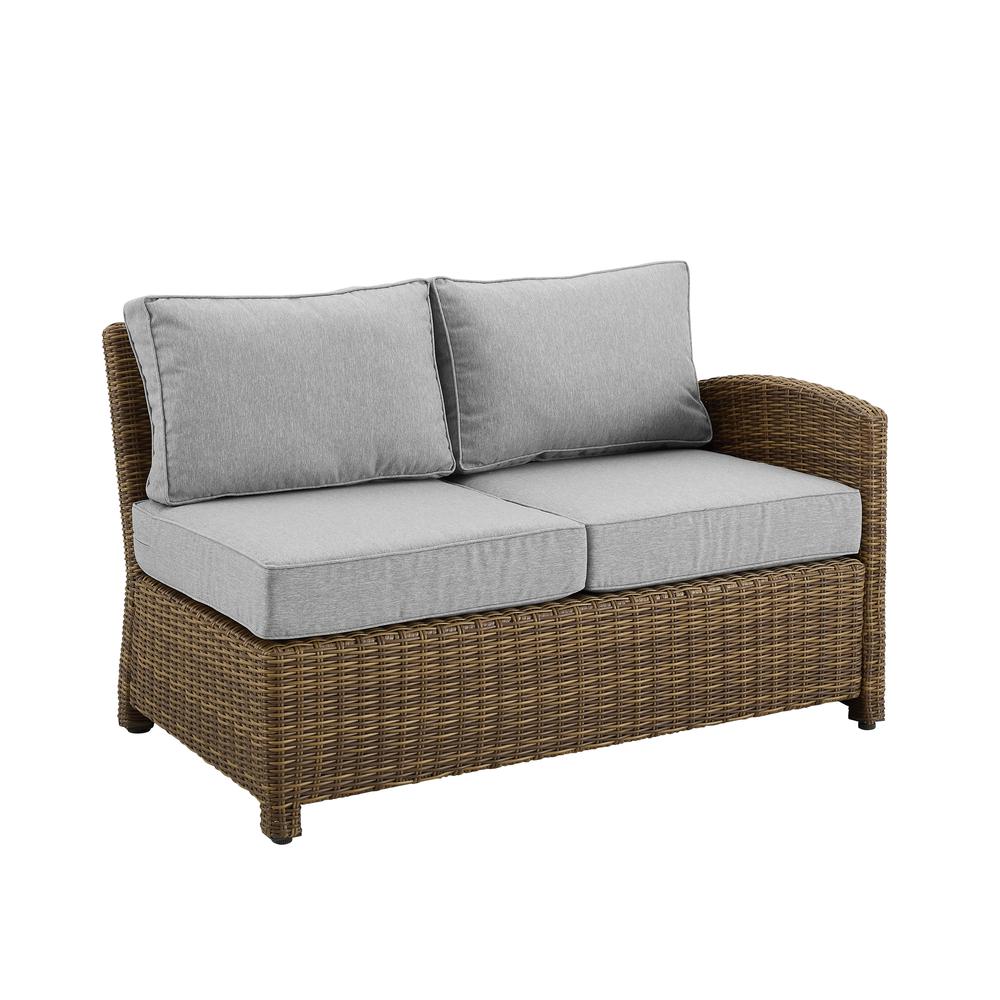 Bradenton Wicker Outdoor Sectional Right Side Loveseat. Picture 1