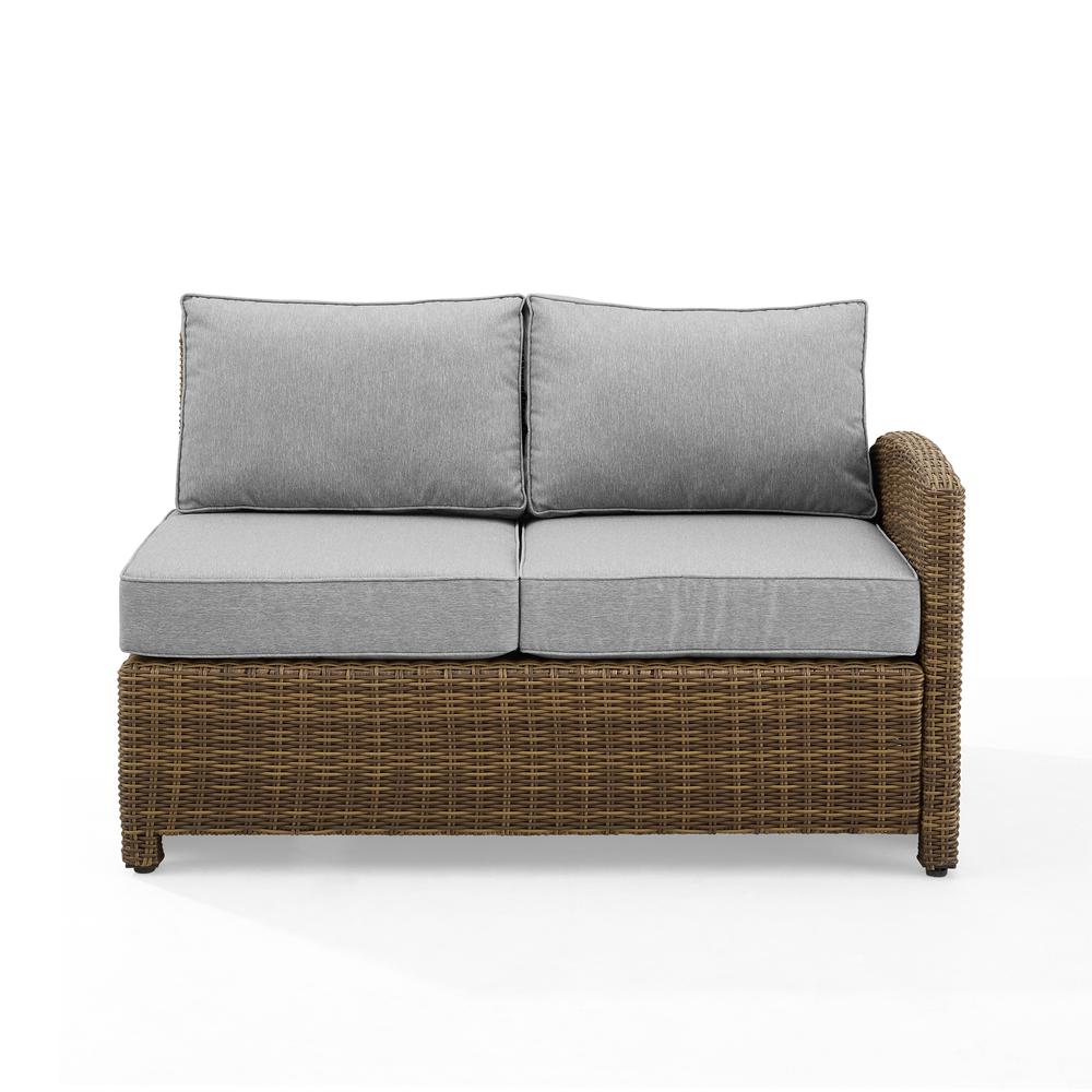 Bradenton Wicker Outdoor Sectional Right Side Loveseat. Picture 5