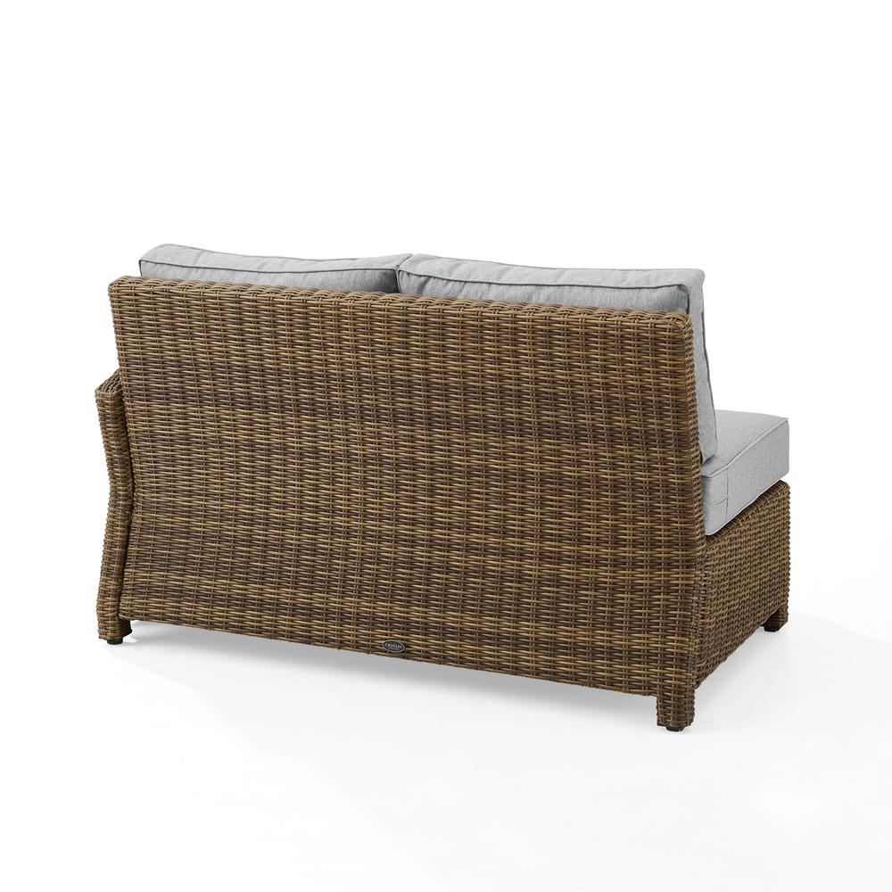Bradenton Wicker Outdoor Sectional Right Side Loveseat. Picture 6