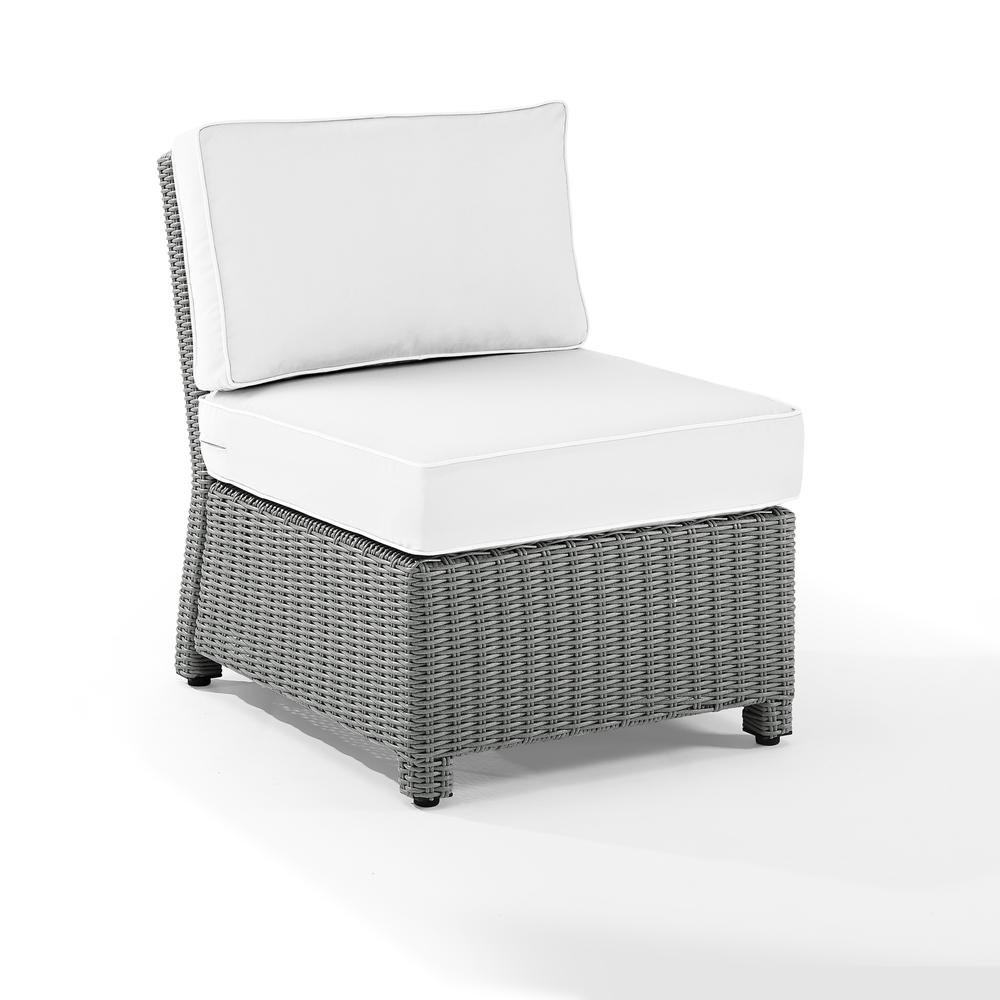 Bradenton Wicker Outdoor Sectional Chair - Sunbrella. Picture 7