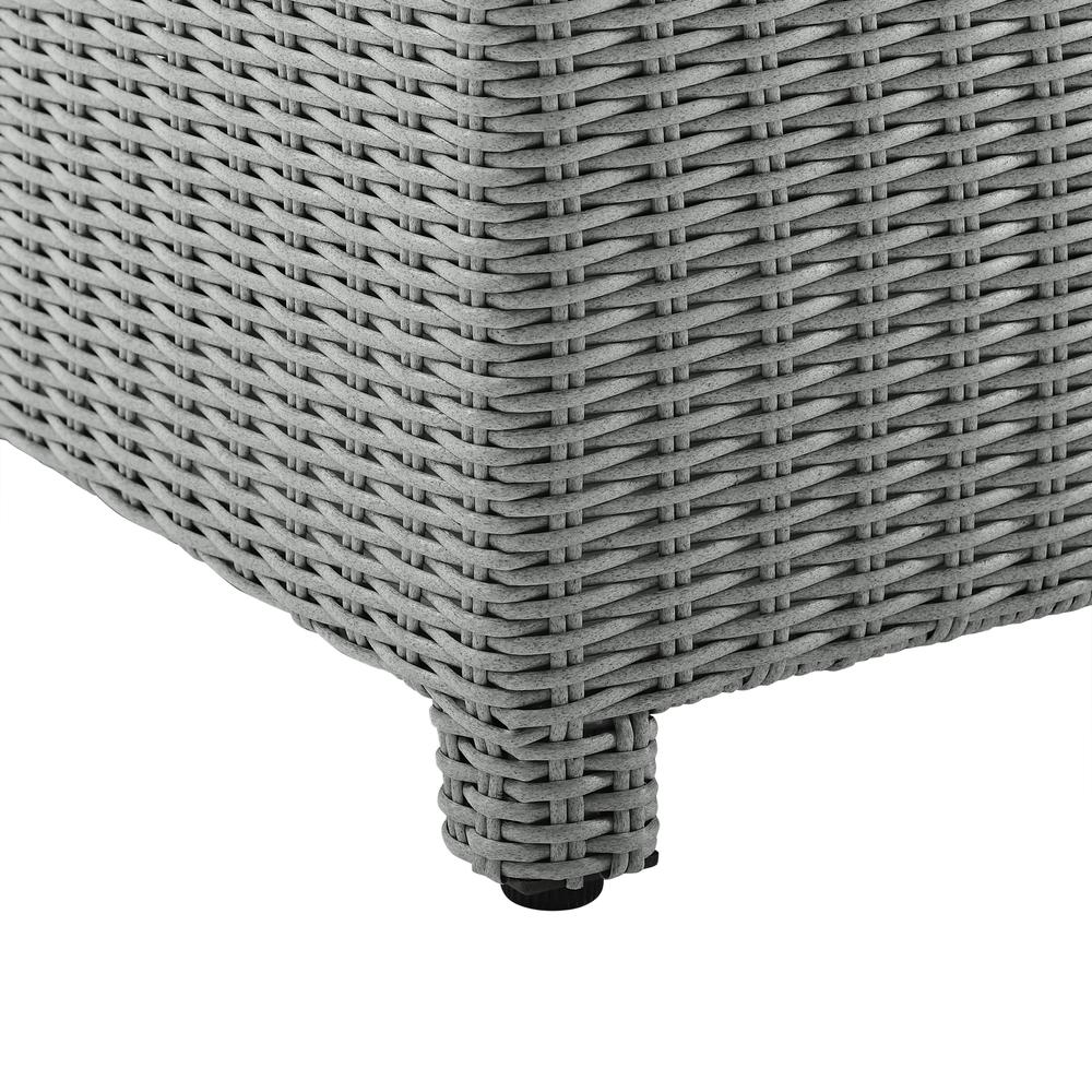 Bradenton Wicker Outdoor Sectional Chair - Sunbrella. Picture 12