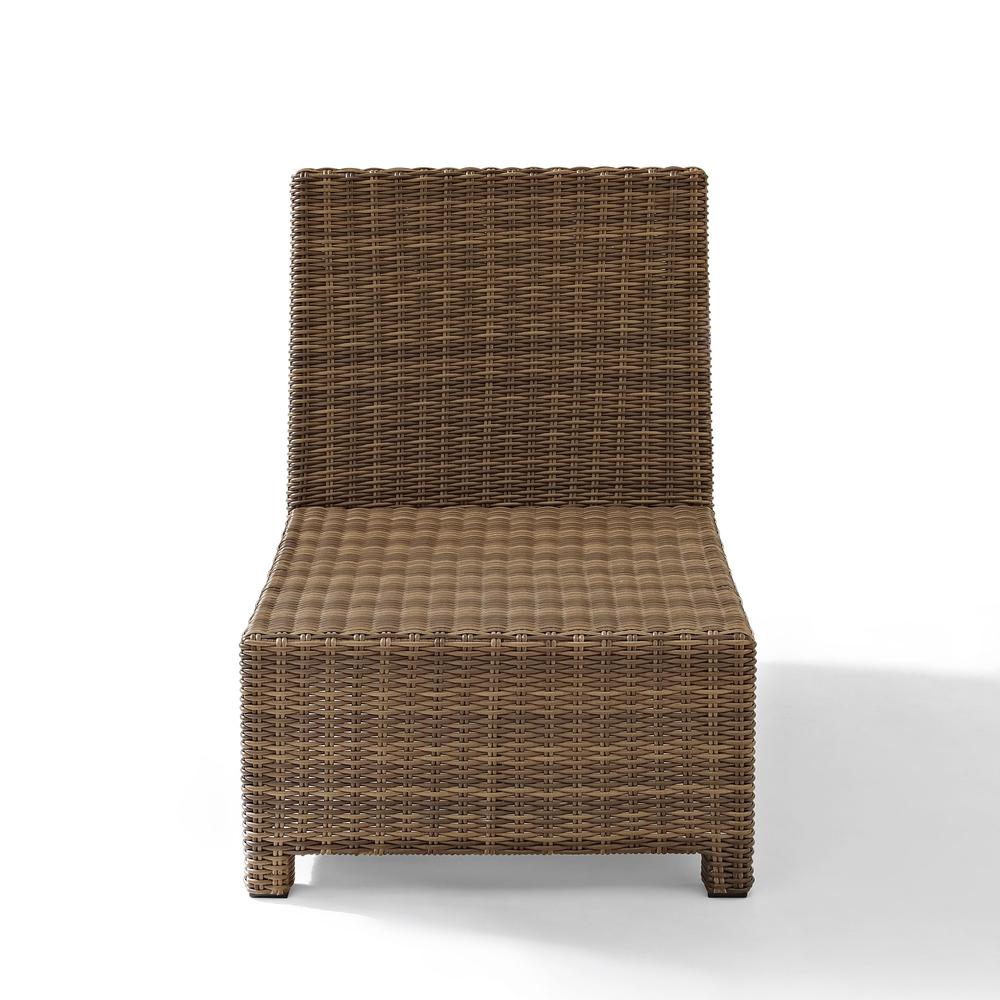 Bradenton Wicker Armless Outdoor Sectional Chair. Picture 4