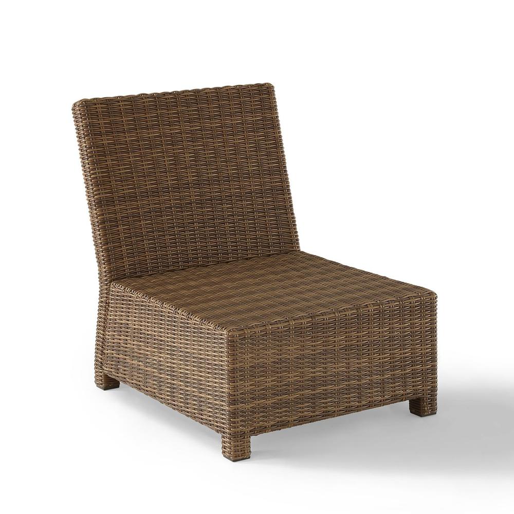 Bradenton Wicker Armless Outdoor Sectional Chair. Picture 3