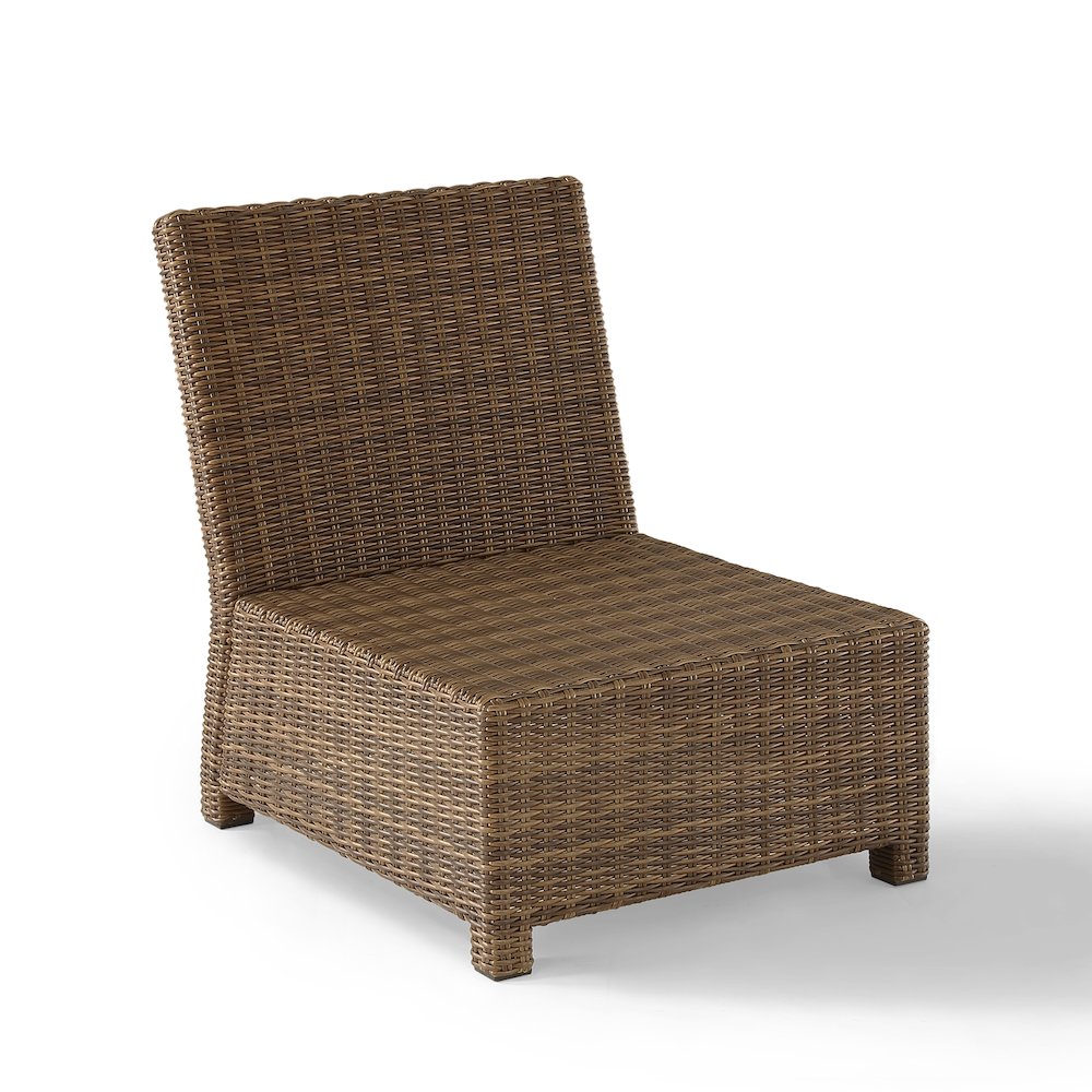Bradenton Wicker Armless Outdoor Sectional Chair. Picture 4