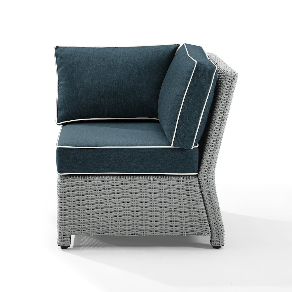Bradenton Wicker Corner Outdoor Sectional Chair. Picture 7