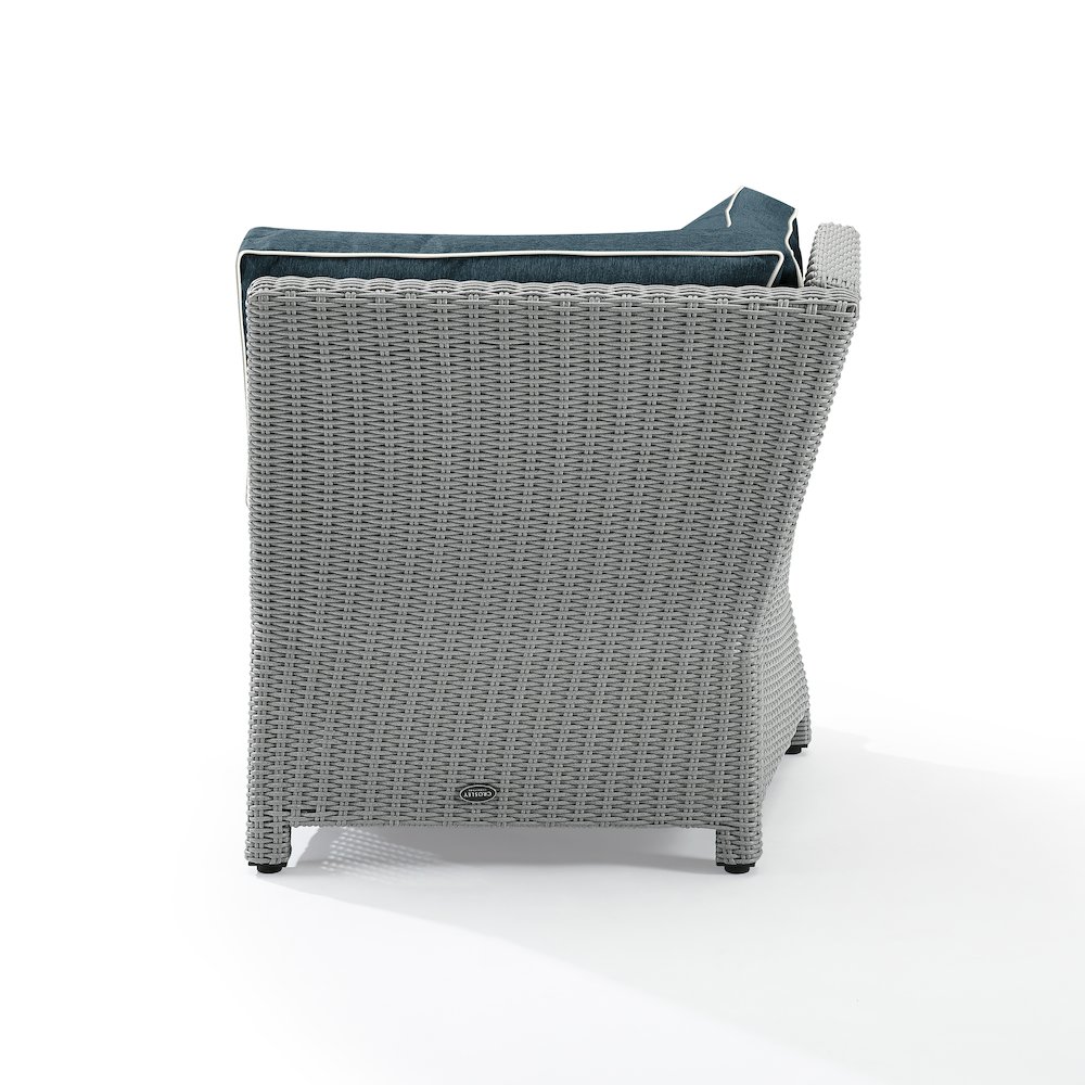 Bradenton Wicker Corner Outdoor Sectional Chair. Picture 8