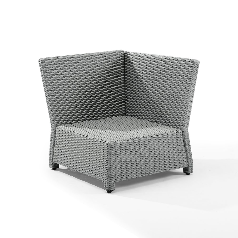 Bradenton Wicker Corner Outdoor Sectional Chair. Picture 2