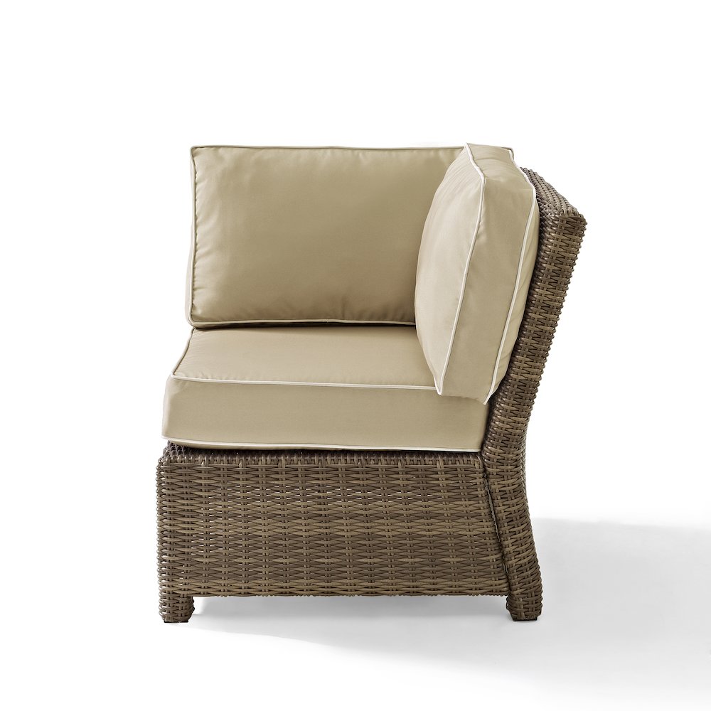 Bradenton Wicker Corner Outdoor Sectional Chair. Picture 2