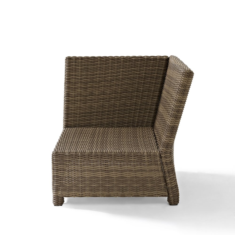 Bradenton Wicker Corner Outdoor Sectional Chair. Picture 4