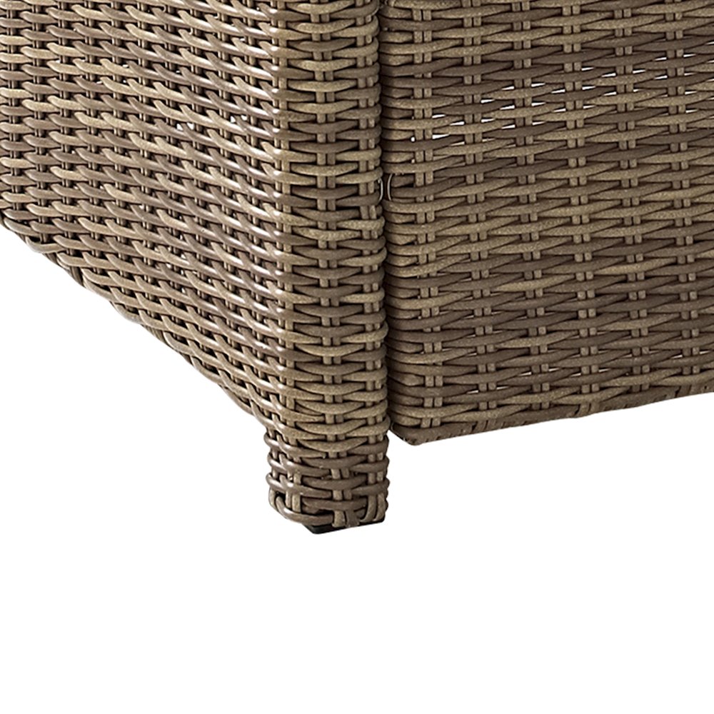 Bradenton 5Pc Wicker Outdoor Sectional Patio Furniture Set. Picture 13