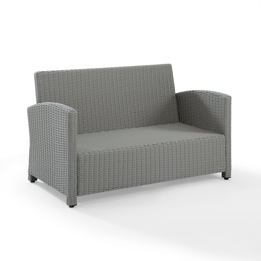 Bradenton Wicker Outdoor Loveseat. Picture 12