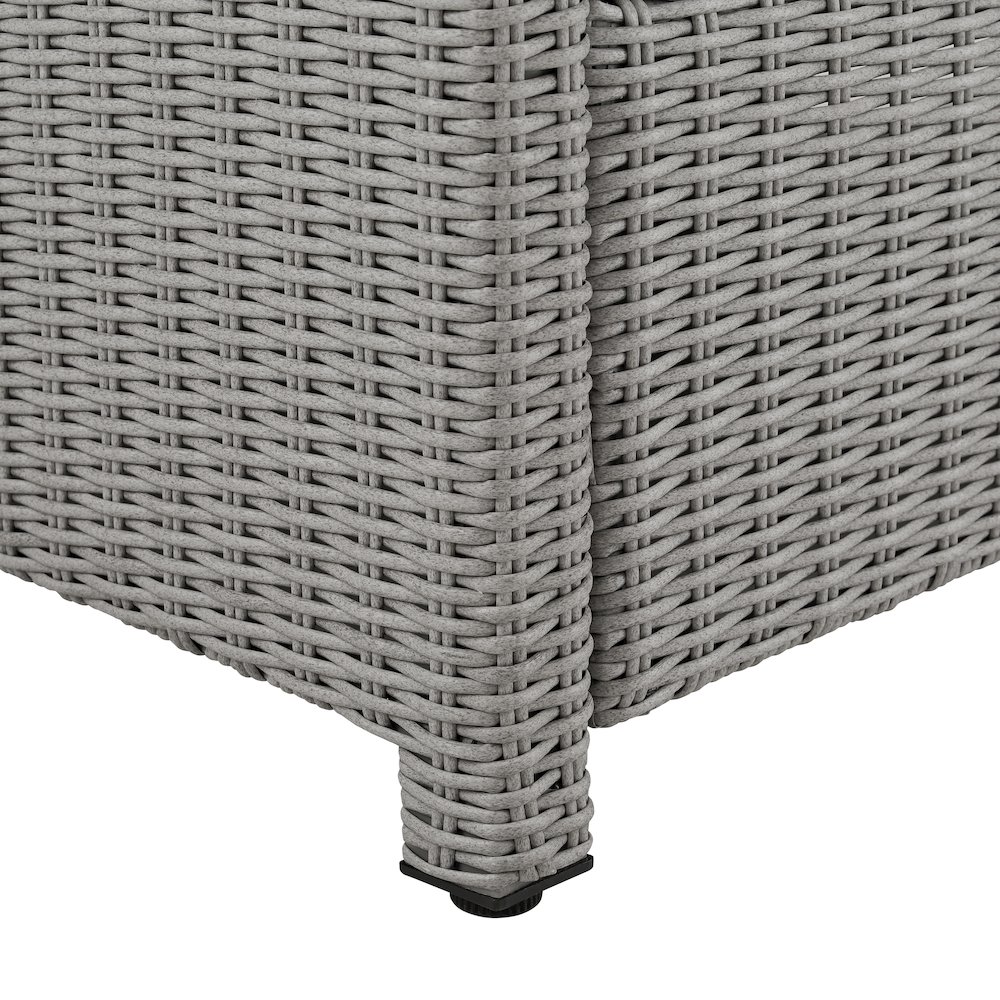 Bradenton Wicker Outdoor Loveseat. Picture 13