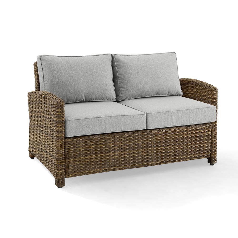 Bradenton Wicker Outdoor Loveseat. Picture 6