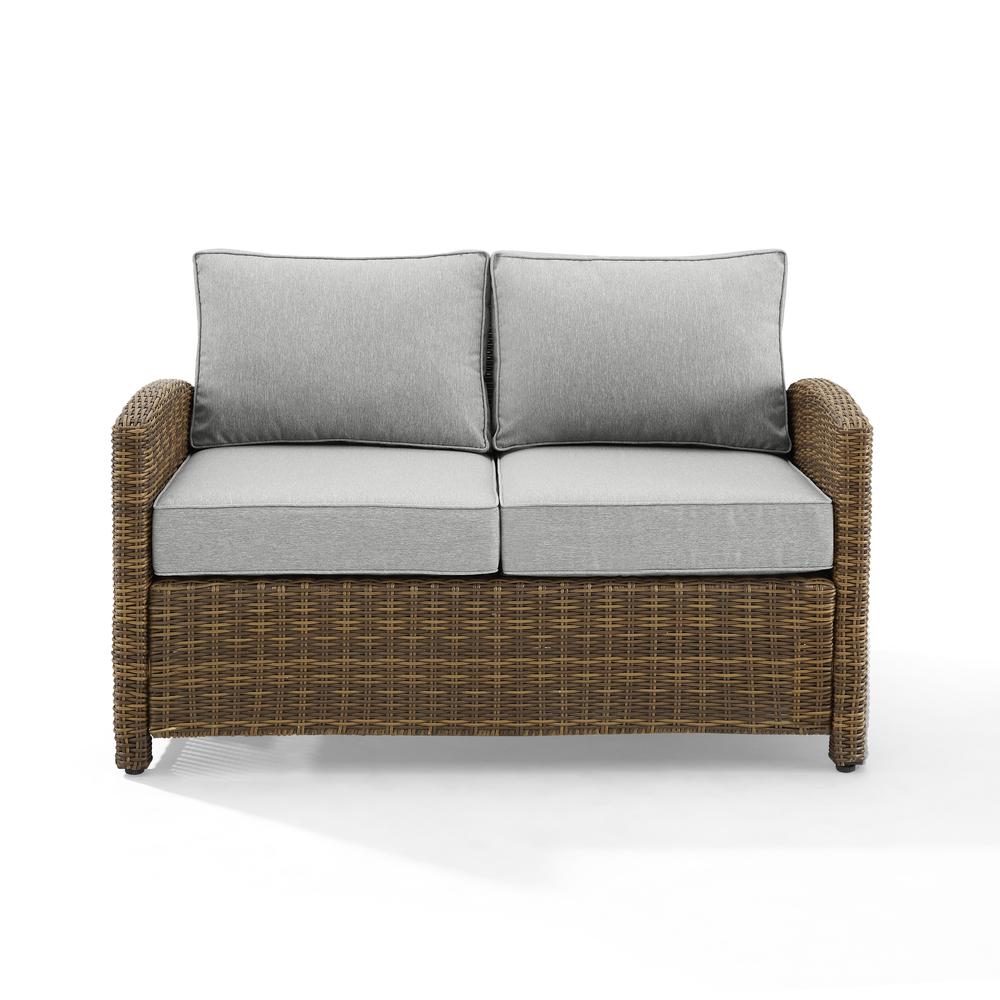 Bradenton Wicker Outdoor Loveseat. Picture 8