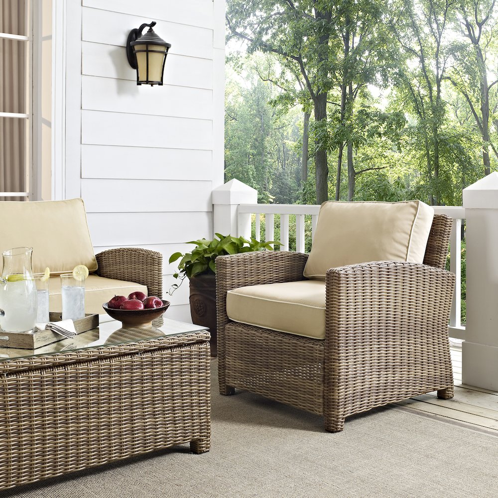 Bradenton Wicker Outdoor Chair. Picture 4