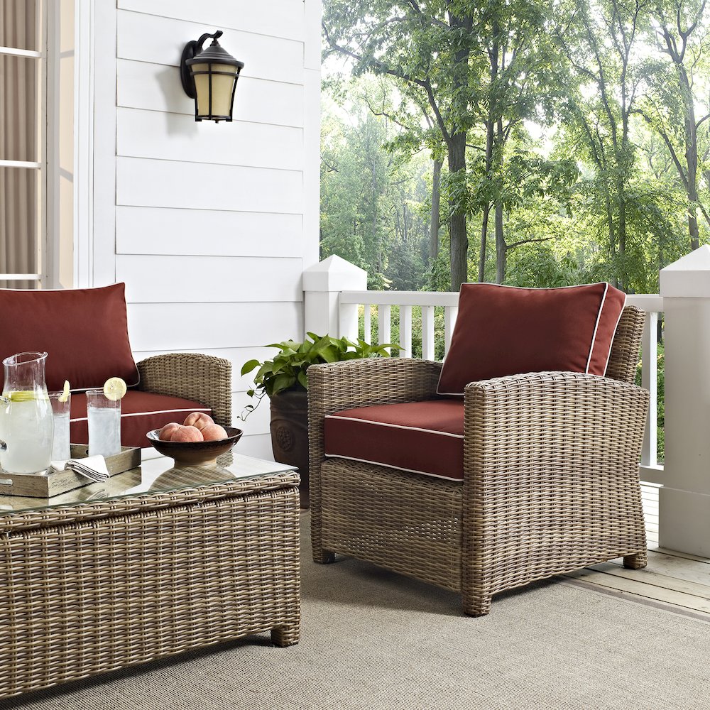 Bradenton Wicker Outdoor Chair. Picture 4