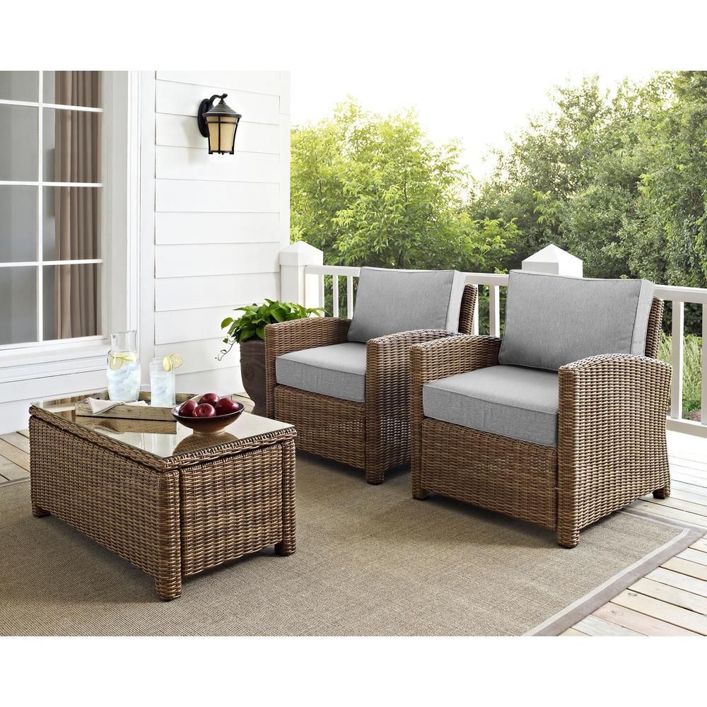Bradenton 2Pc Wicker Outdoor Chair Set. Picture 8