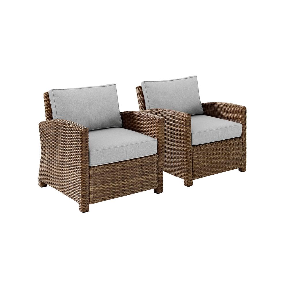 Bradenton 2Pc Wicker Outdoor Chair Set. Picture 1