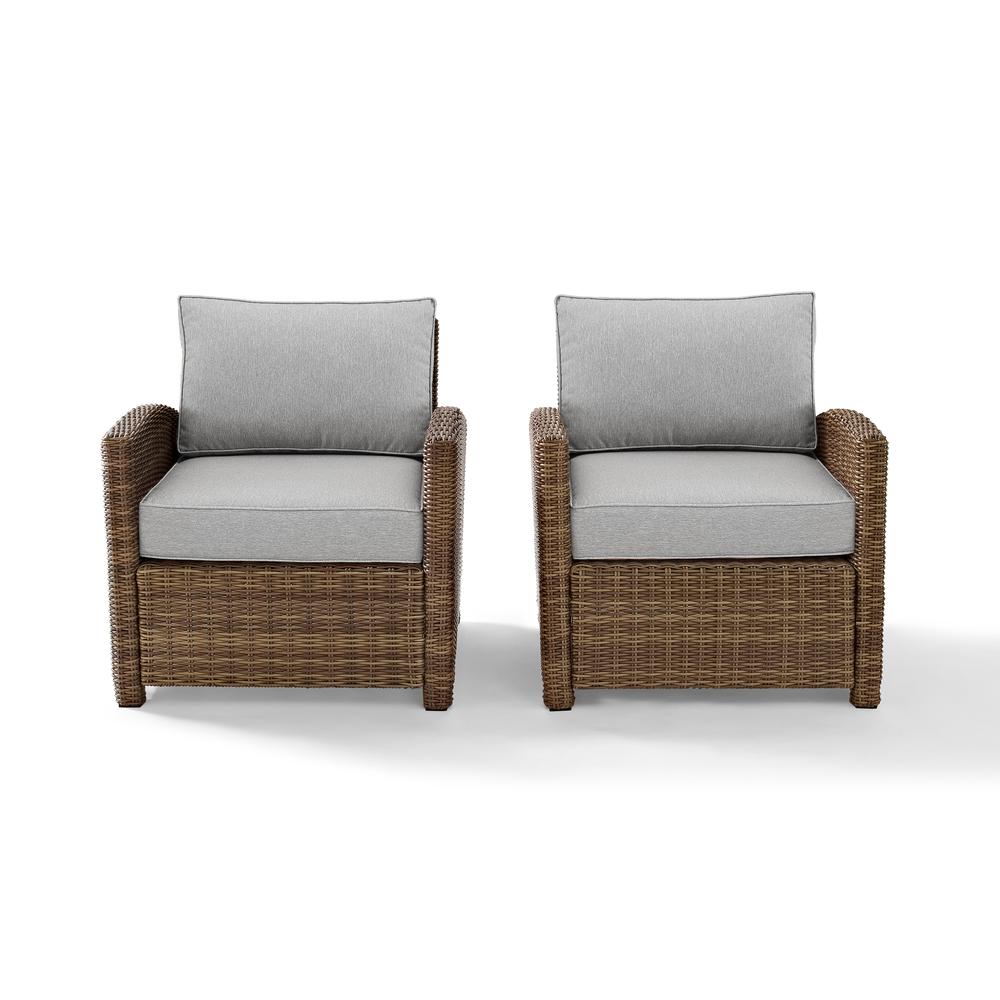 Bradenton 2Pc Wicker Outdoor Chair Set. Picture 2