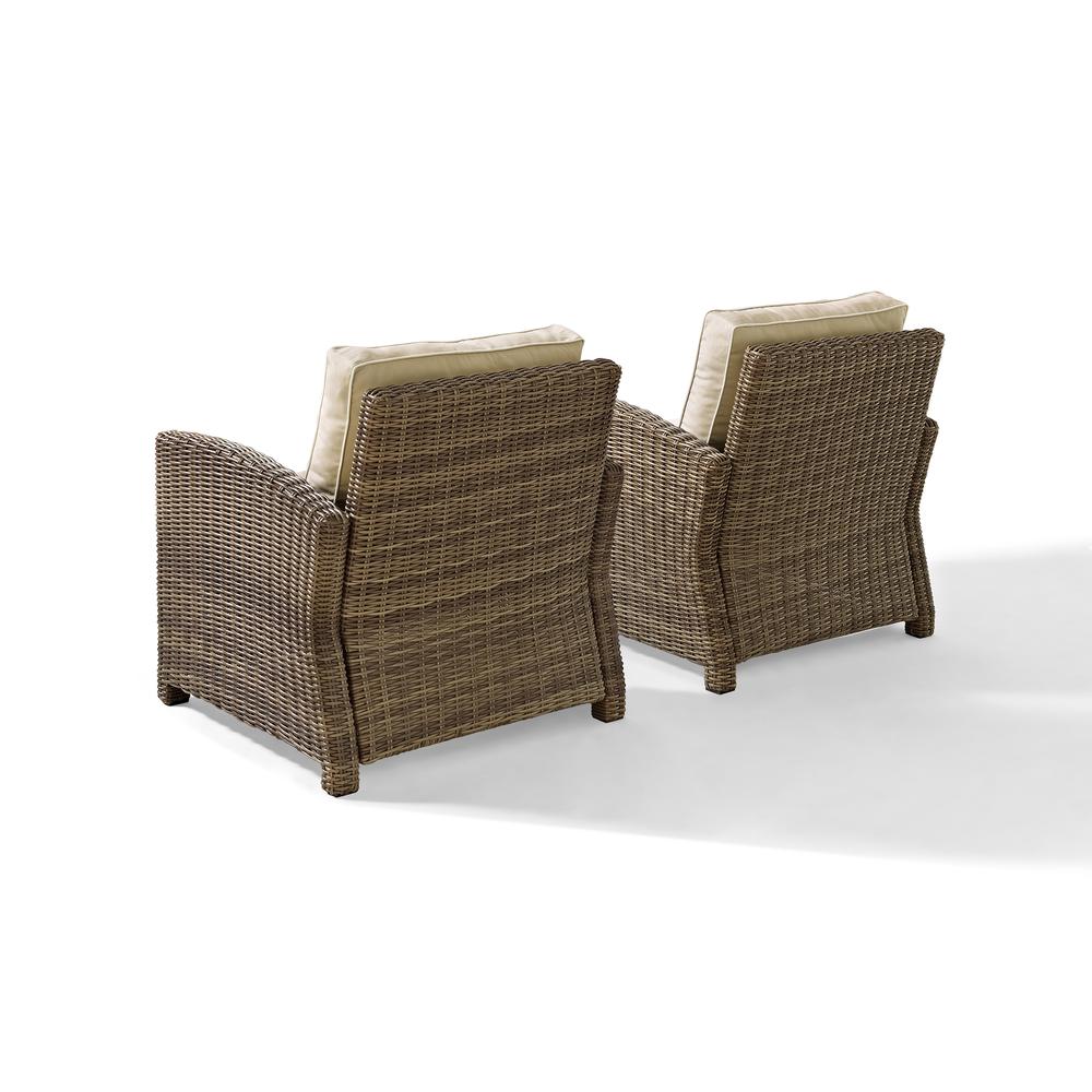 Bradenton 2Pc Wicker Outdoor Chair Set - 2 Armchairs. Picture 3