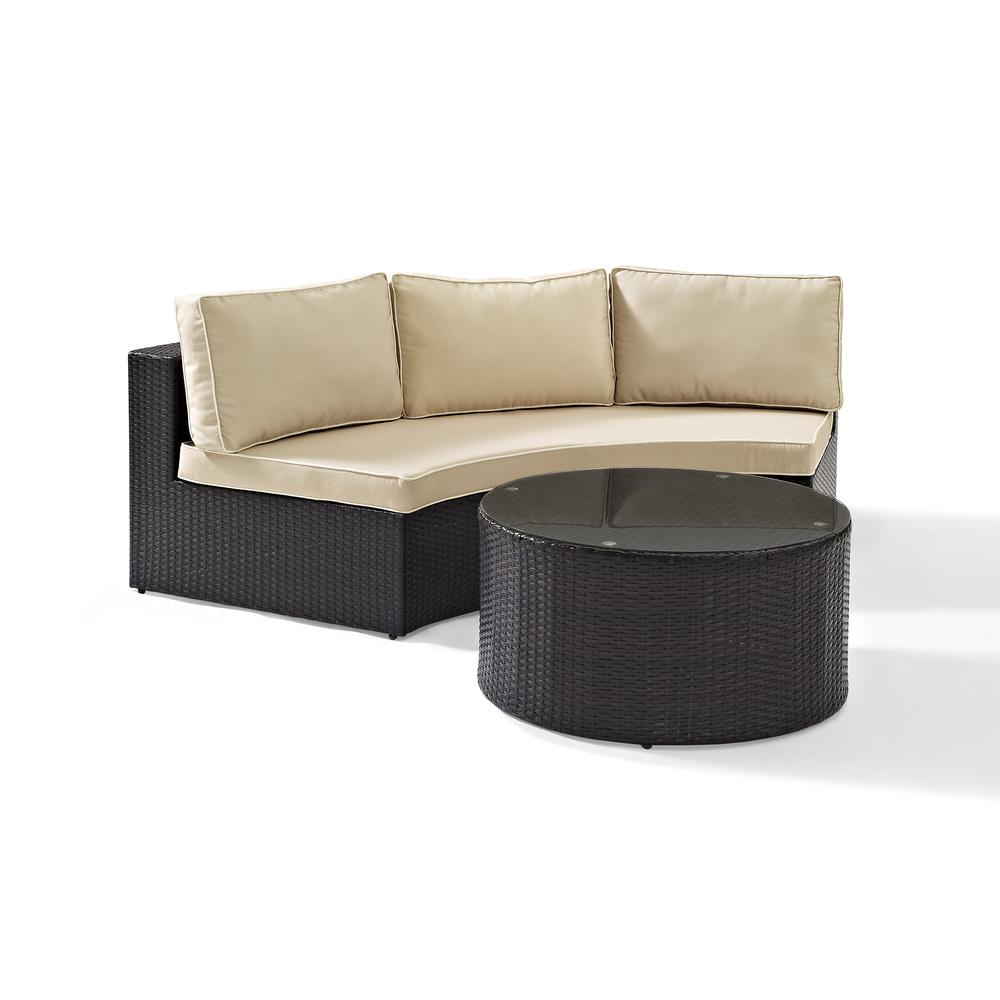 Catalina 2Pc Wicker Outdoor Sectional Patio Furniture Set. Picture 1