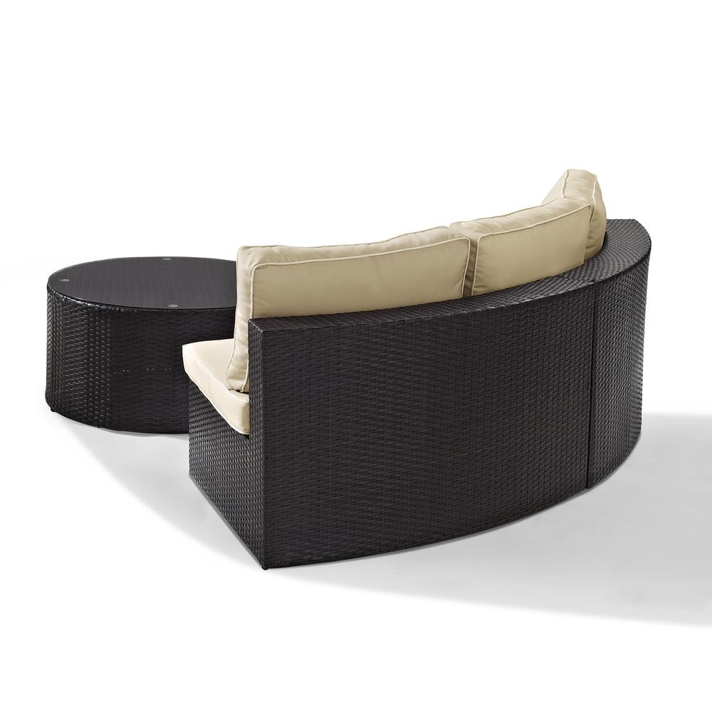 Catalina 2Pc Wicker Outdoor Sectional Patio Furniture Set. Picture 7
