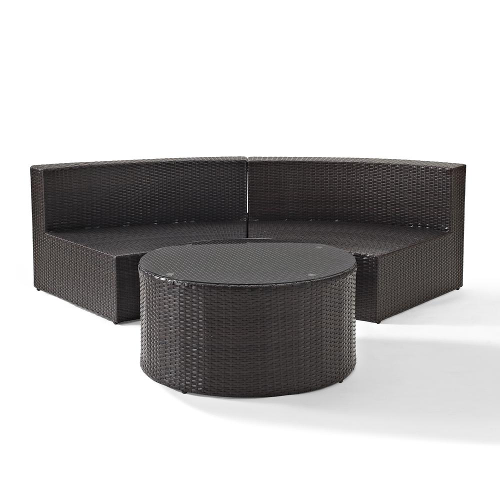 Catalina 2Pc Wicker Outdoor Sectional Patio Furniture Set. Picture 8