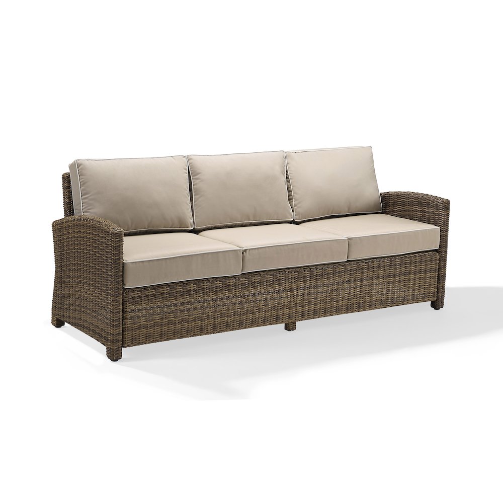 Bradenton Wicker Outdoor Sofa. Picture 1