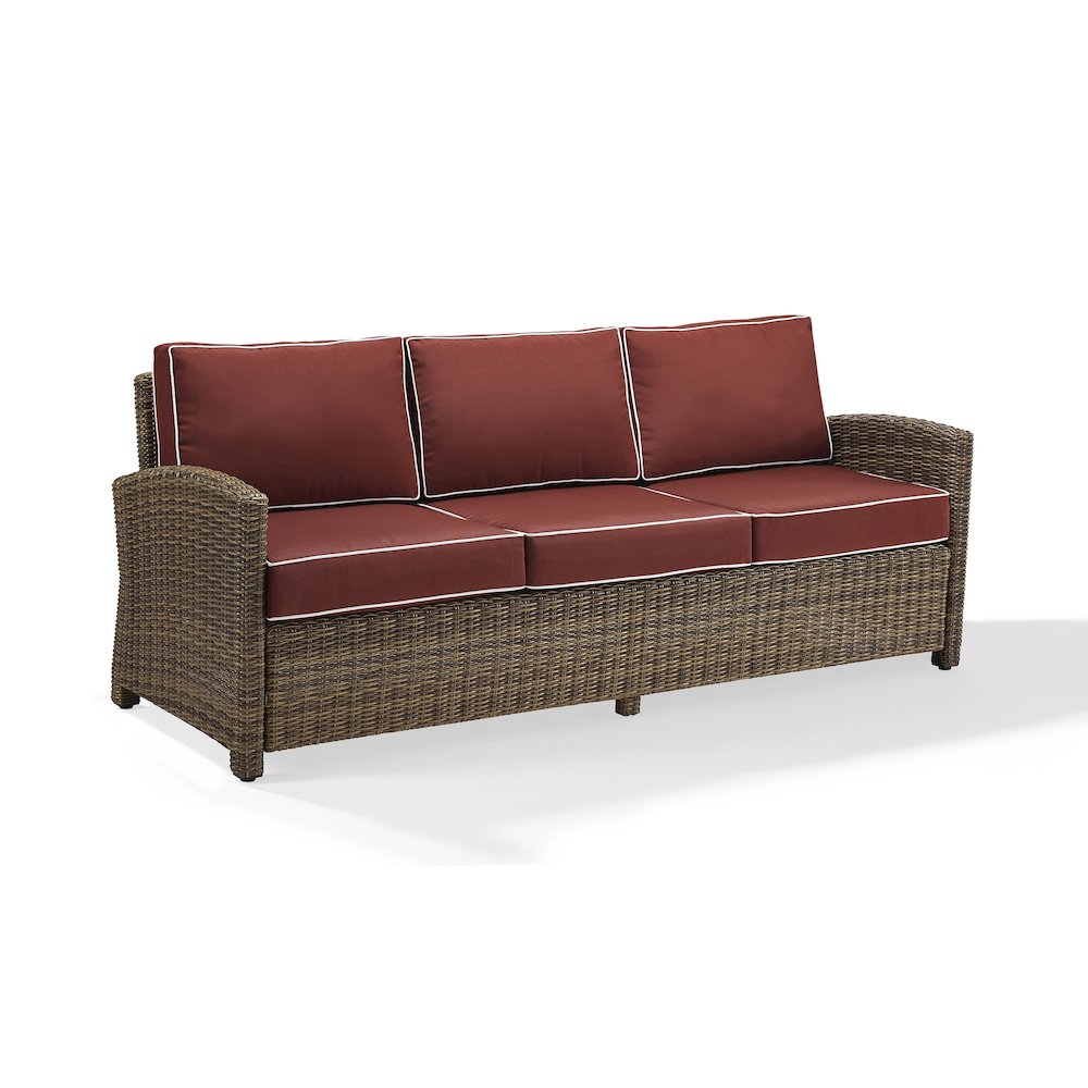 Bradenton Wicker Outdoor Sofa. Picture 1