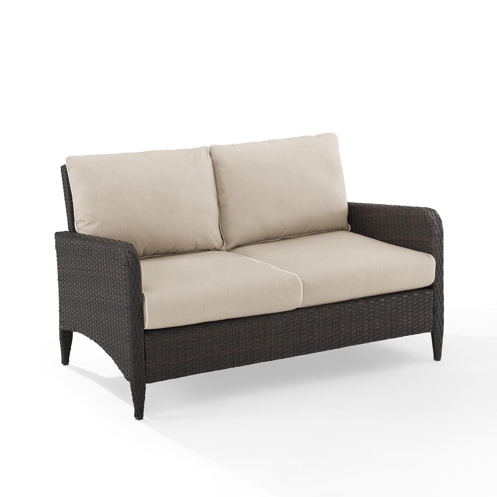 Kiawah Wicker Outdoor Loveseat. Picture 7