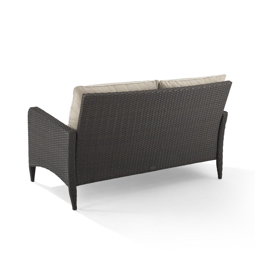 Kiawah Wicker Outdoor Loveseat. Picture 9