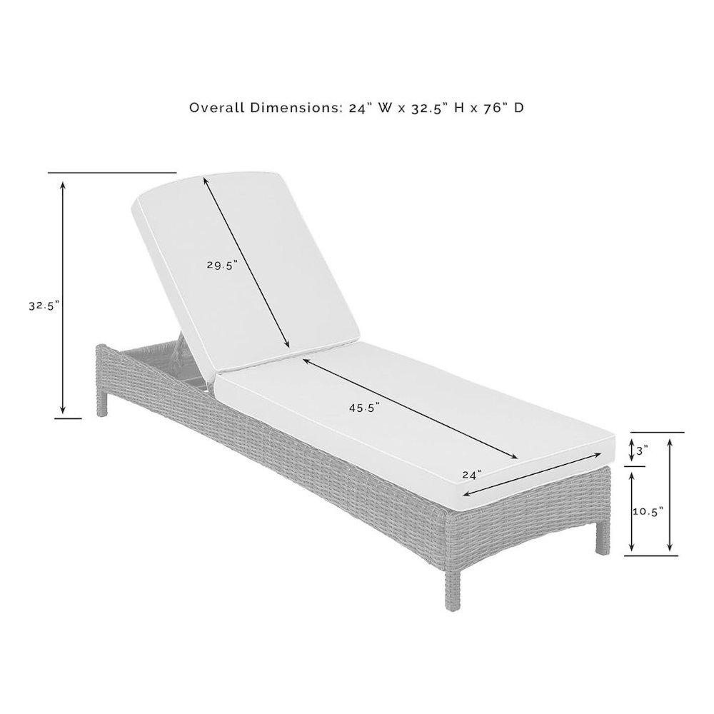 Brown Wicker Outdoor Lounge Chair with Gray Cushion and Adjustable Backrest. Picture 6
