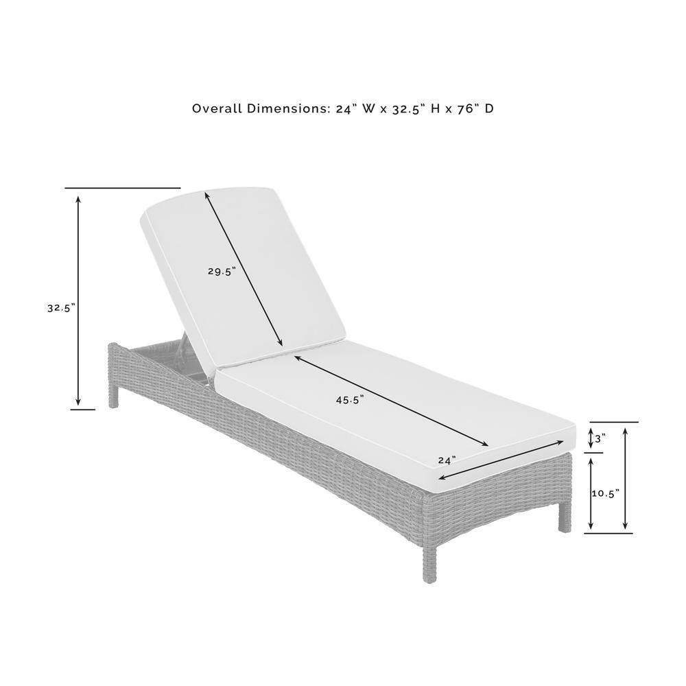 Bradenton Wicker Outdoor Chaise Lounge. Picture 5
