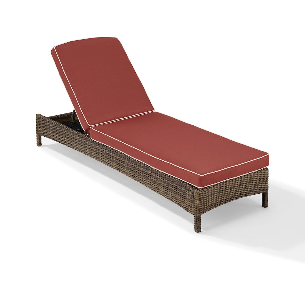 Bradenton Wicker Outdoor Chaise Lounge. Picture 12