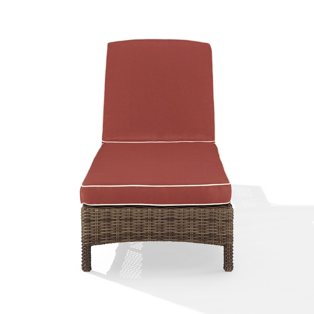 Bradenton Wicker Outdoor Chaise Lounge. Picture 2