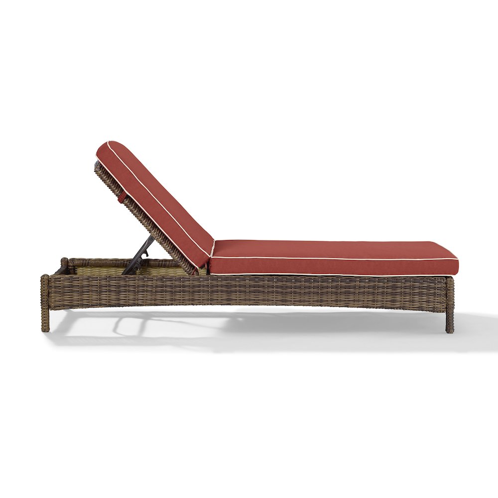 Bradenton Wicker Outdoor Chaise Lounge. Picture 3