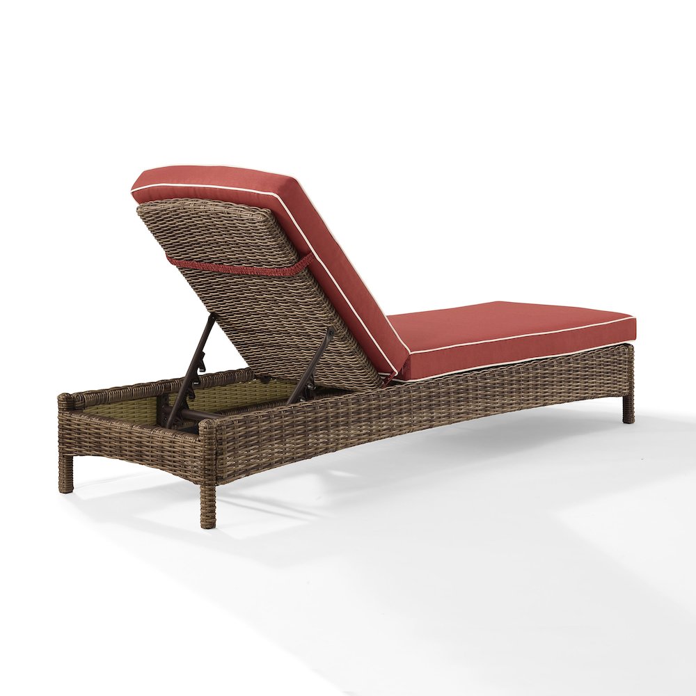 Bradenton Wicker Outdoor Chaise Lounge. Picture 4